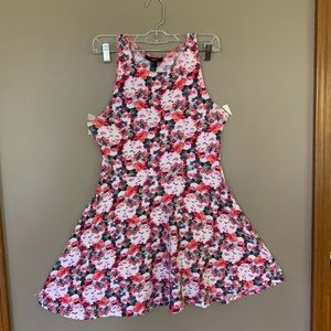 Forever 21 floral skater dress size L